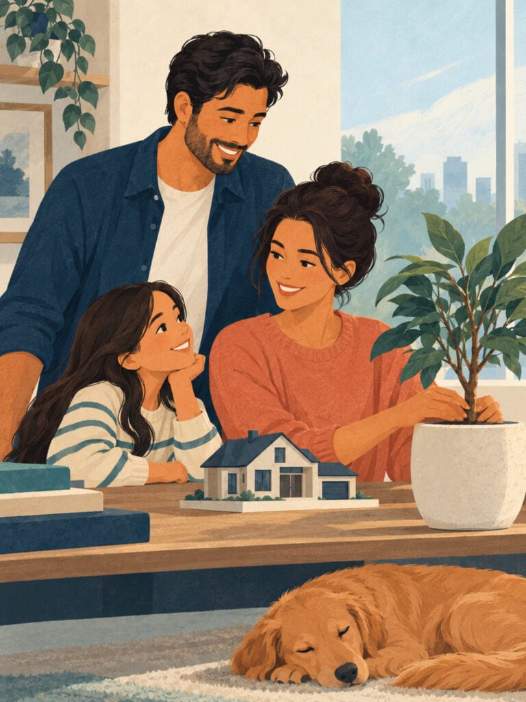 Family illustration representing life insurance as a long-term financial asset in Canada