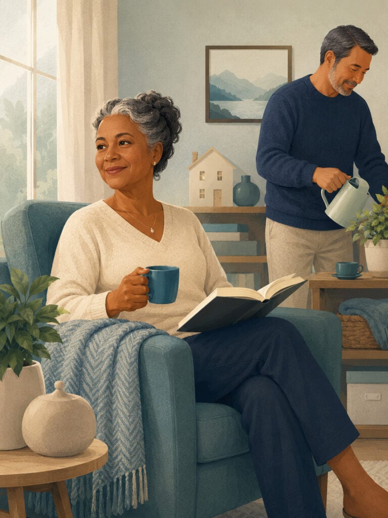 Calm home scene showing life insurance planning after brain cancer in Canada