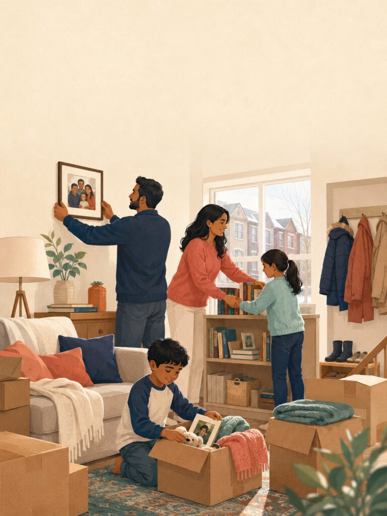 Newcomer family building a secure life together in Canada