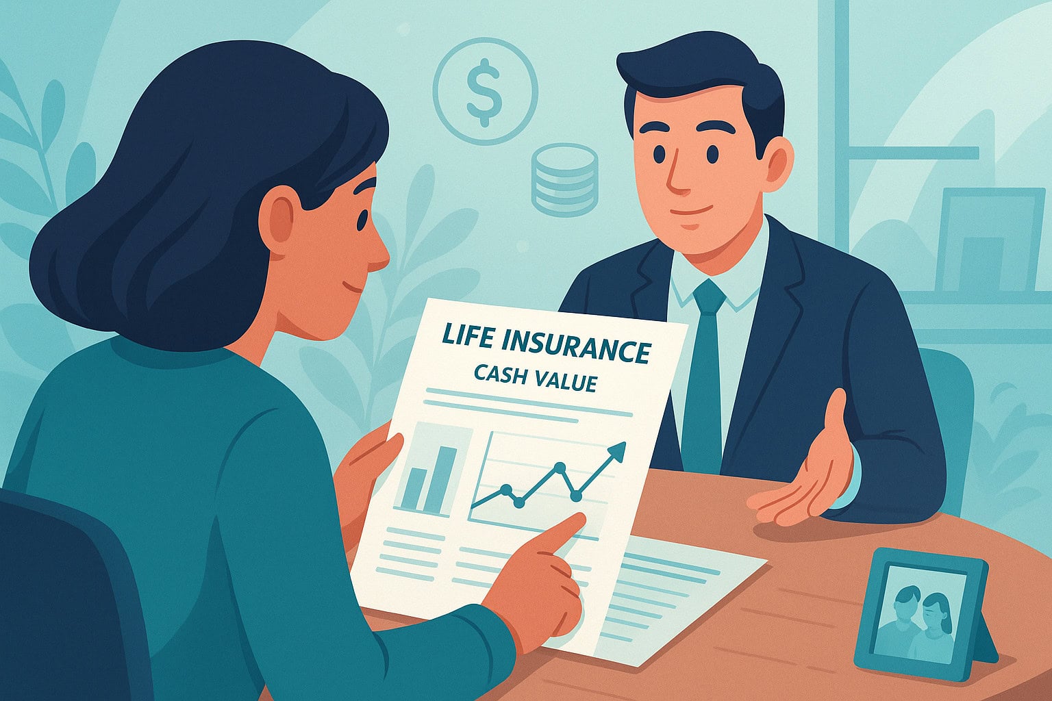 Canadian reviewing cash surrender value with trustee during bankruptcy.