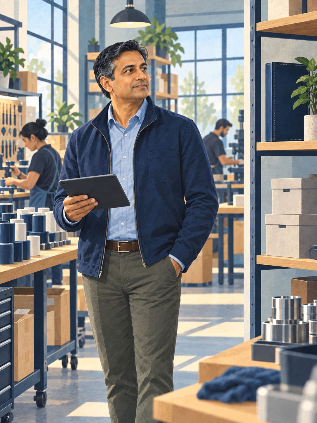 Canadian business owner in an active company illustrating corporate life insurance and the QSBC asset test