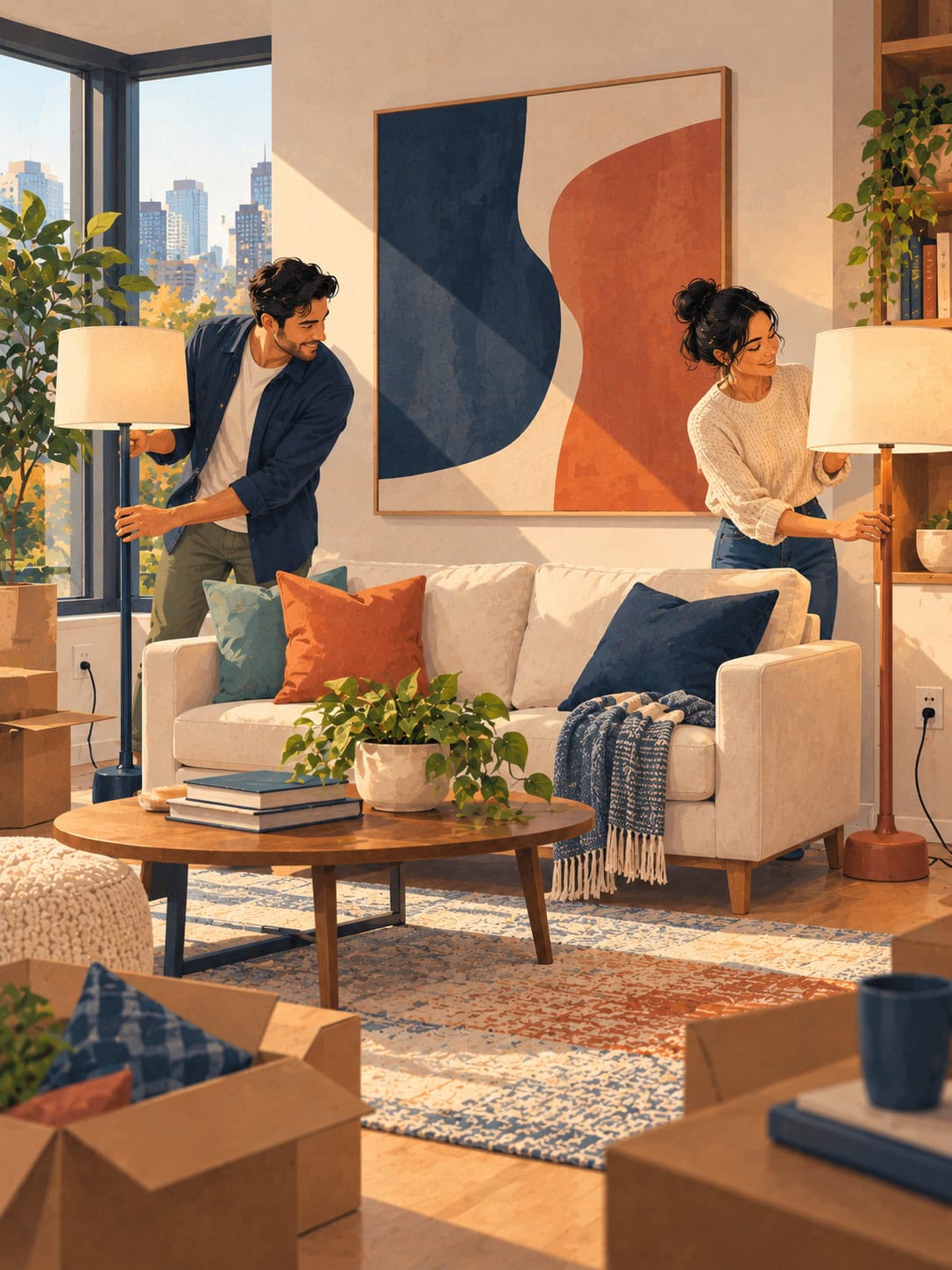 Common-law couple setting up a shared home with separate life insurance protection in Canada